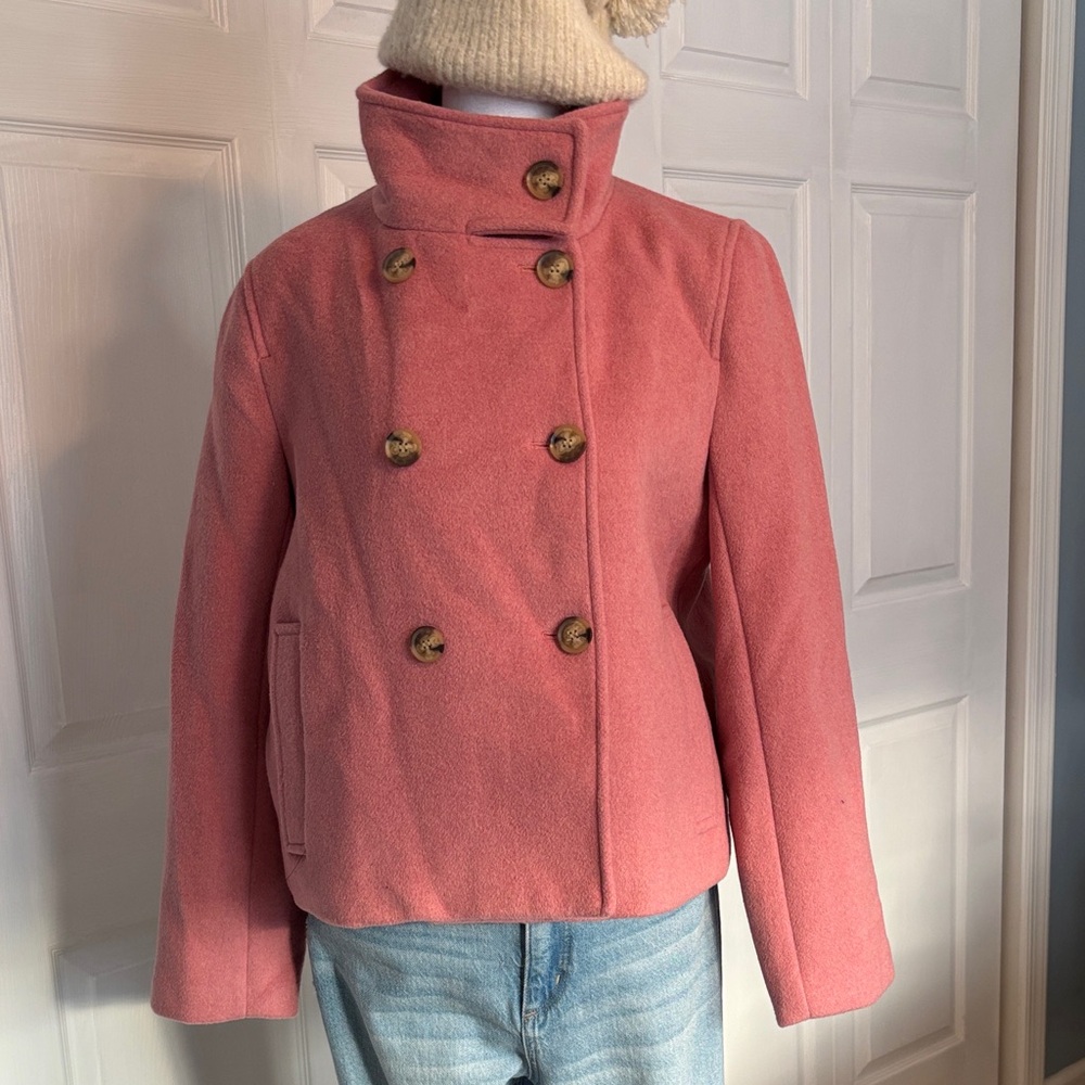 LOFT Pink Pea Coat